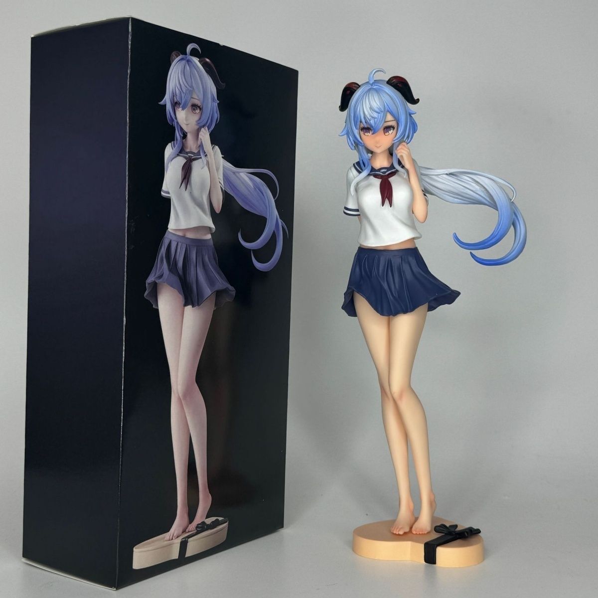 Desk Setup Tv - Figurka anime Ganyu z serii 25CMJK