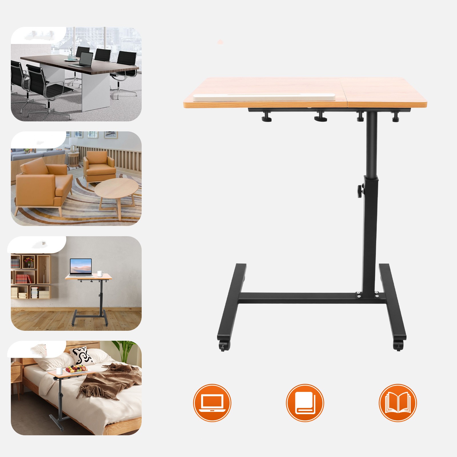 Desk Setup Maker - Regulowany stolik na laptopa, obracany o