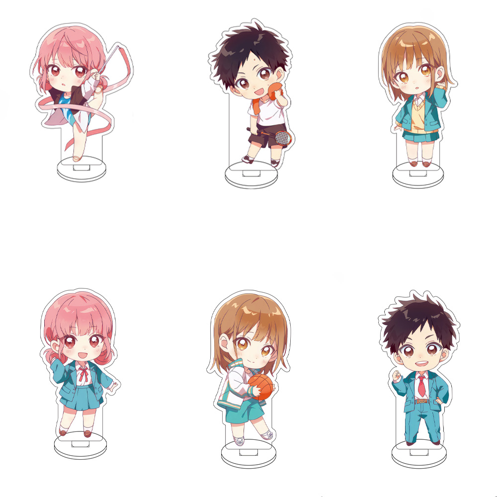 Desk Setup Blue - 10CM Anime Blue Box Figurka Stojak