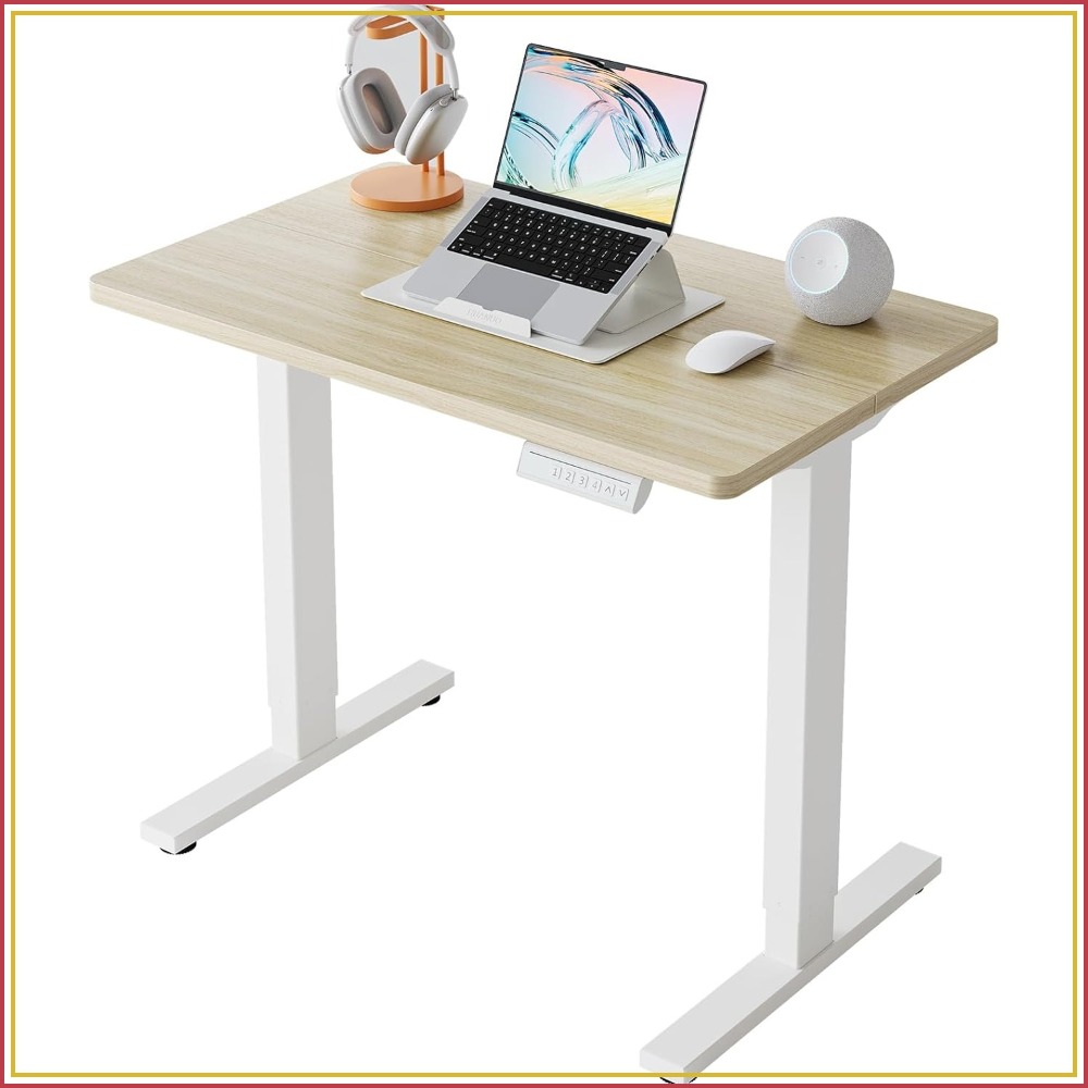 Desk Setup Small - Małe elektryczne biurko stojące z regulacją