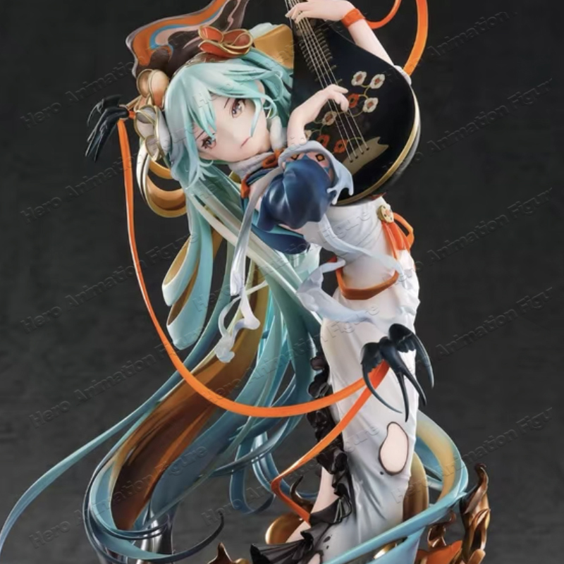 Desk Setup Tv - Figurka Hatsune Miku z anime House