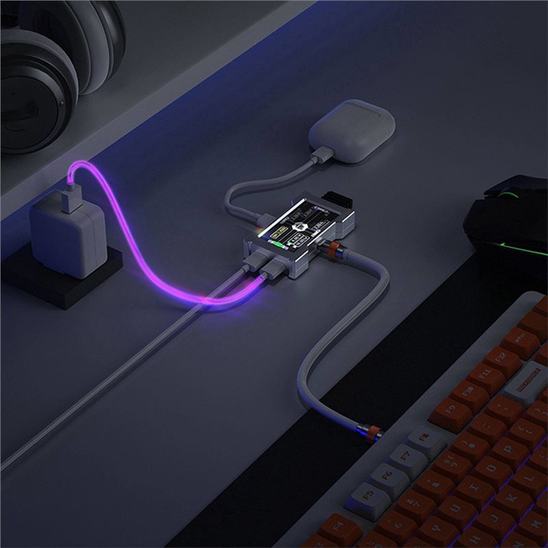 HMLAB ZNEO Gaming USB Hub 2-Po – Desk Setup Hub recenzja i cena