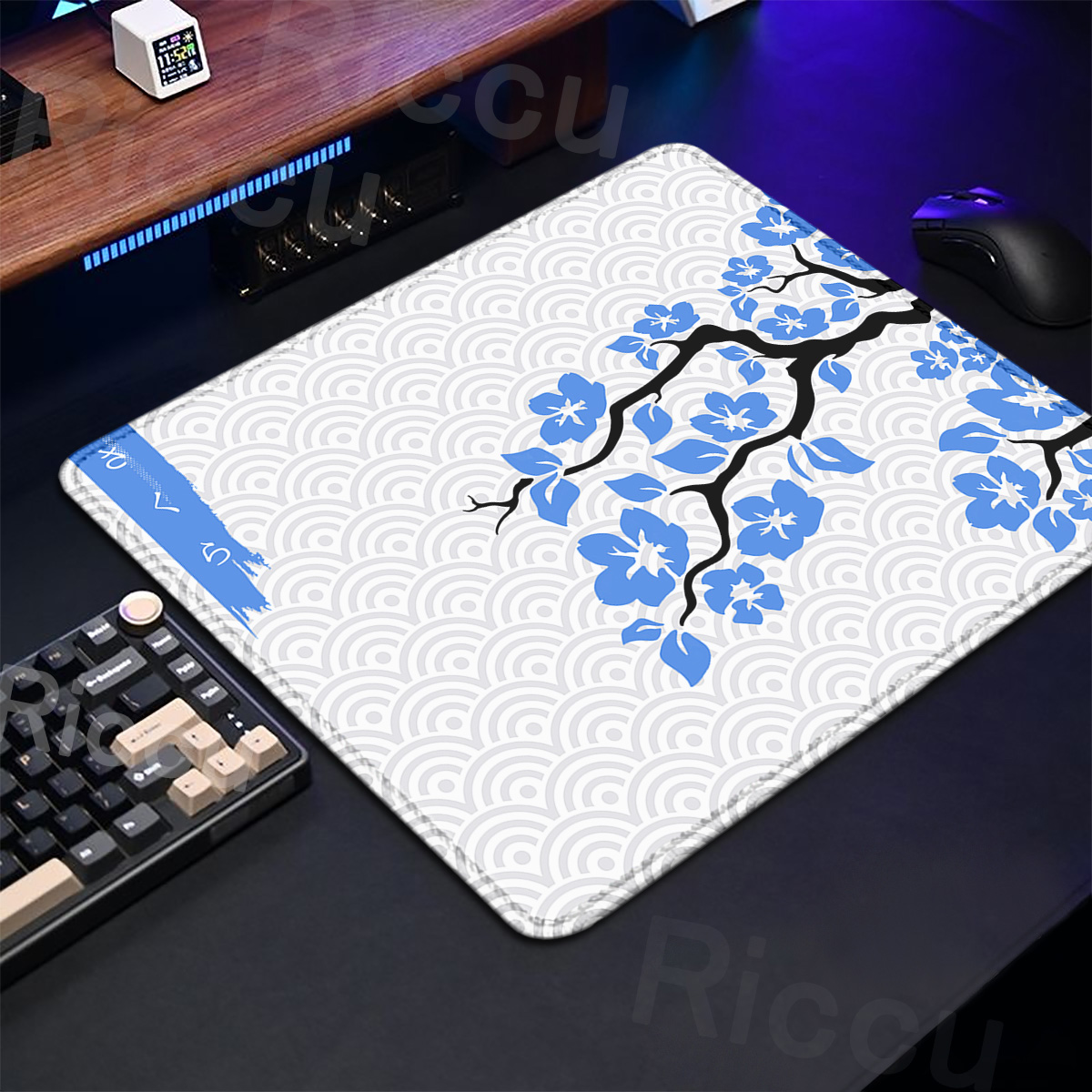 Fioletowa podkładka pod mysz S – Desk Setup Blue recenzja i cena
