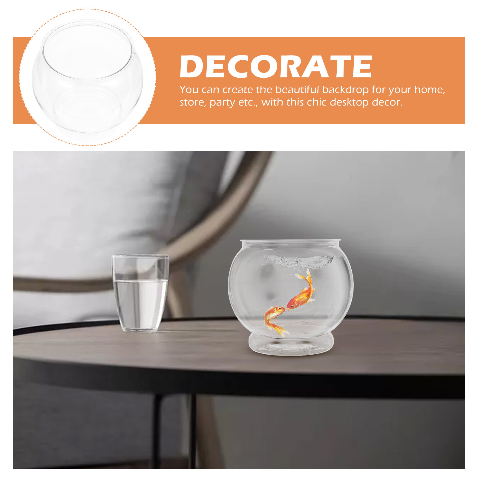 Małe okrągłe plastikowe akwari – Desk Setup Small recenzja i cena