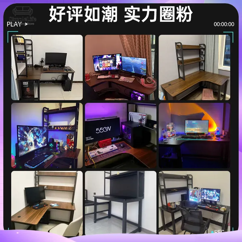 Narożne biurko gamingowe z pół – Desk Setup Bedroom recenzja i cena