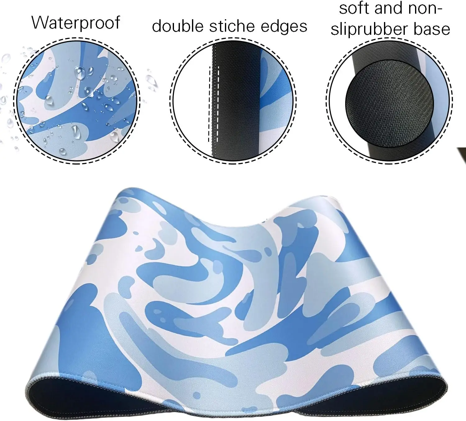 Podkładka pod mysz do gier z j – Desk Setup Blue recenzja i cena