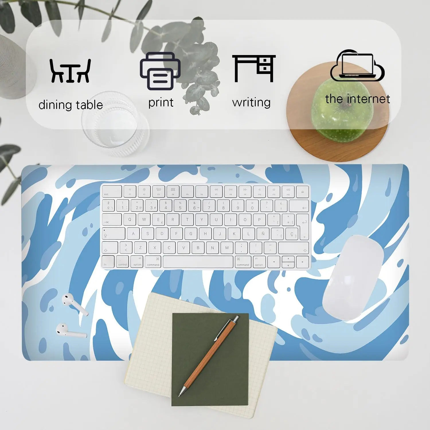 Podkładka pod mysz do gier z j – Desk Setup Blue recenzja i cena