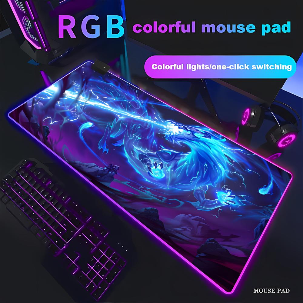 Podkładka pod mysz RGB LED Blu – Desk Setup Blue recenzja i cena