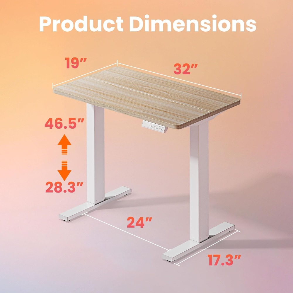 Małe elektryczne biurko stojąc – Desk Setup Small recenzja i cena