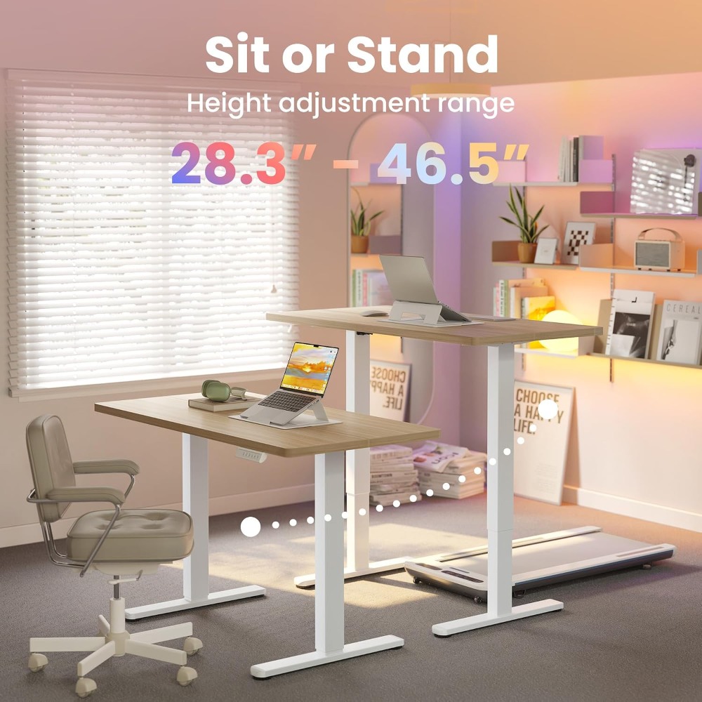 Małe elektryczne biurko stojąc – Desk Setup Small recenzja i cena
