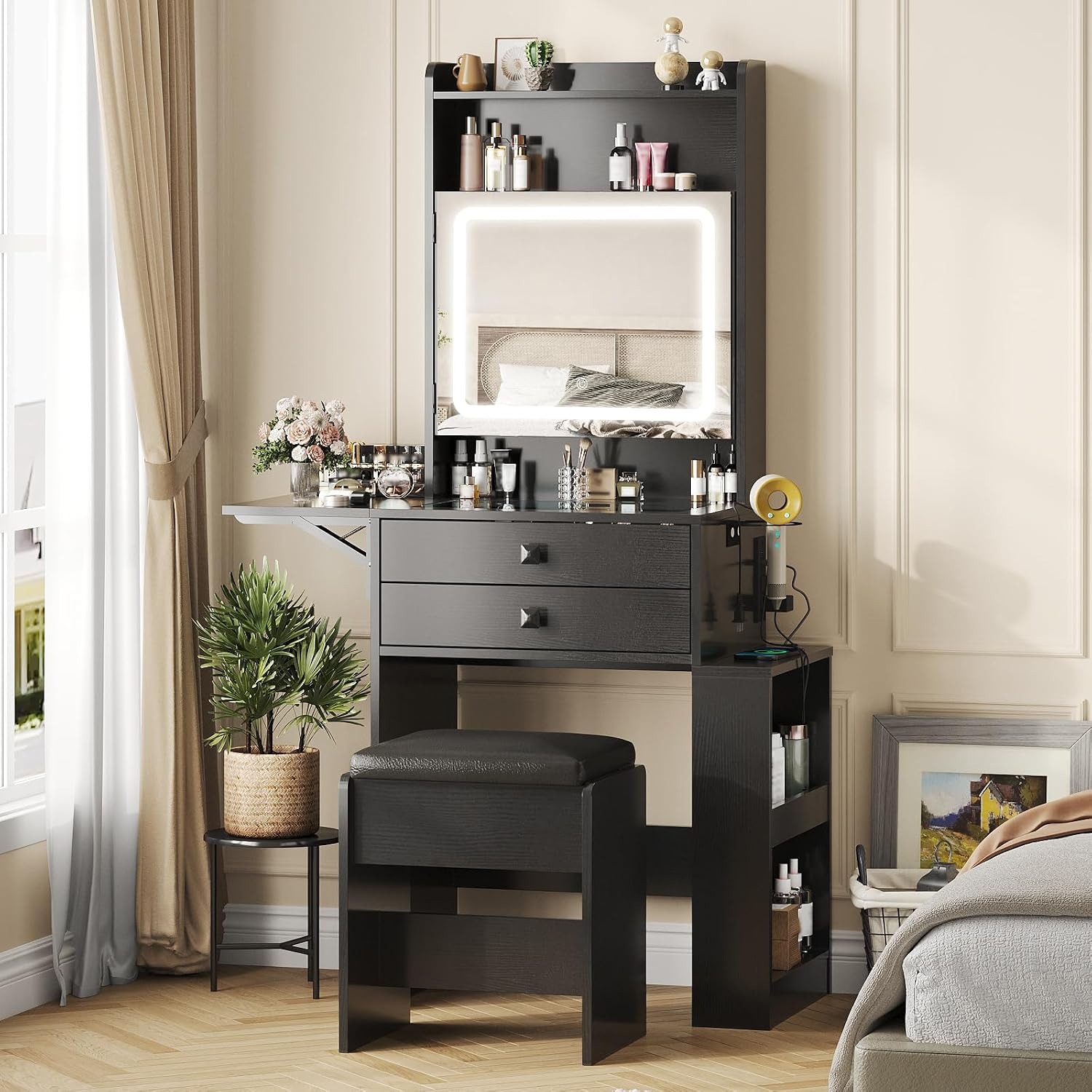 Mała toaletka z rozkładanym pa – Desk Setup Small recenzja i cena