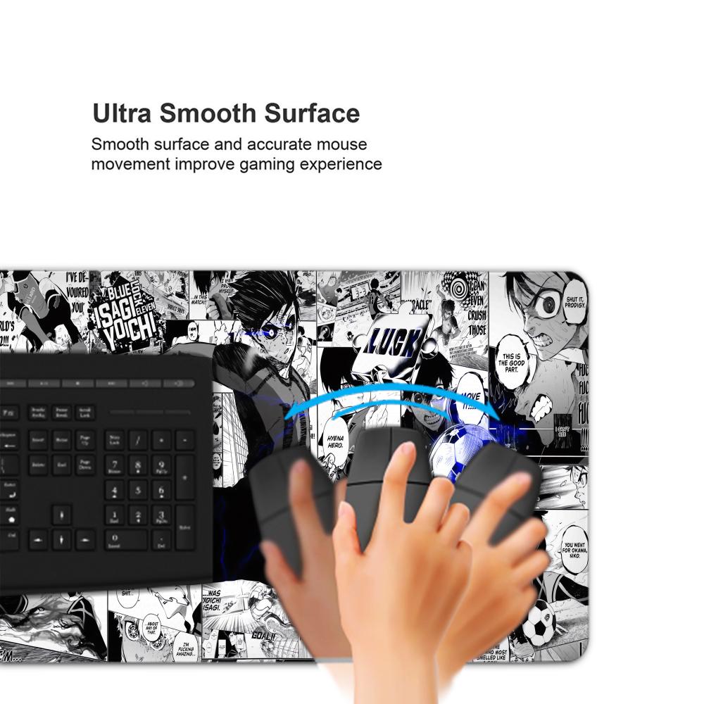 Podkładka pod mysz anime czarn – Desk Setup Blue recenzja i cena