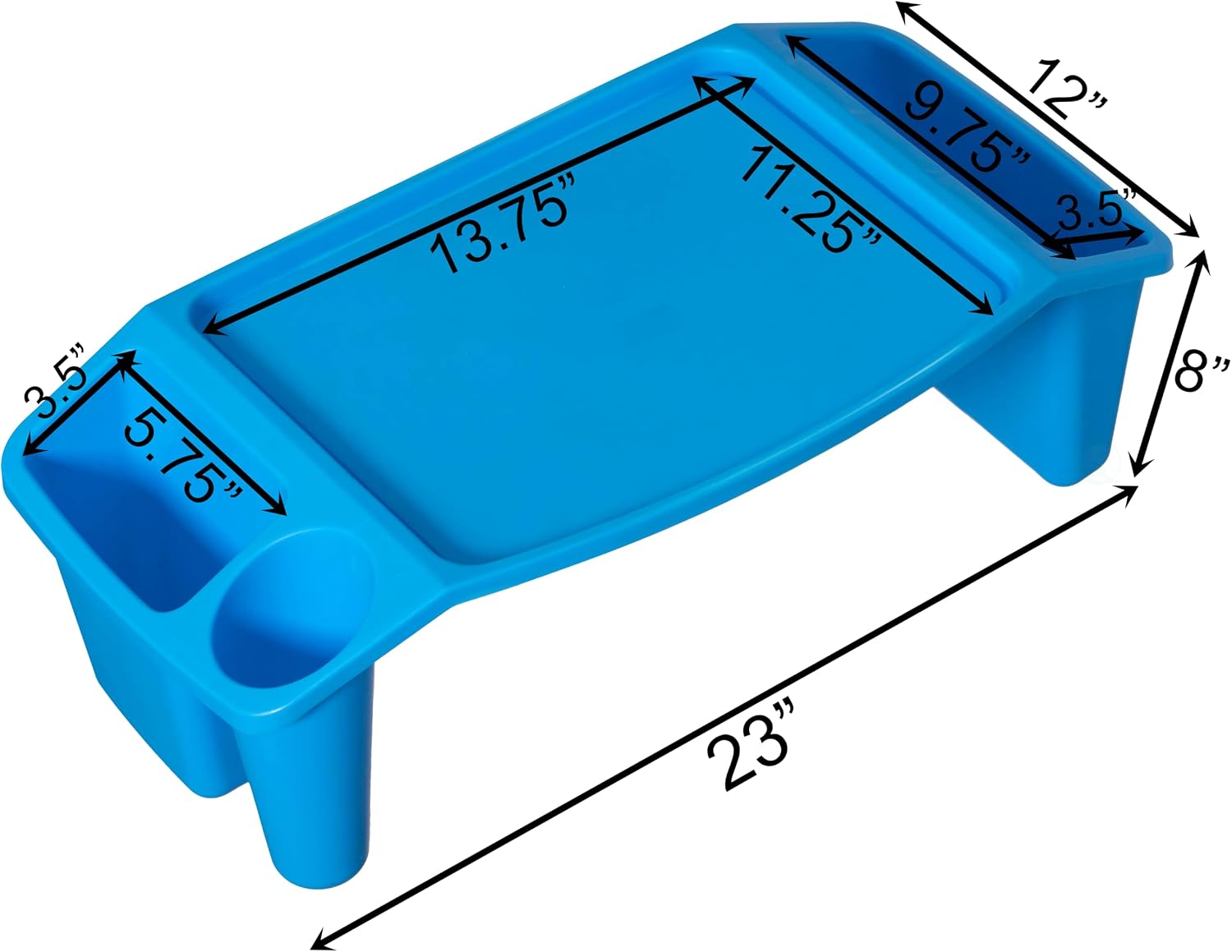 Zestaw 3 przenośnych stolików  – Desk Setup Blue recenzja i cena