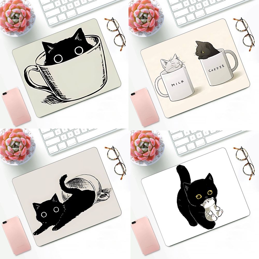 Cute Coffees Cats Gaming Mouse – Desk Setup Blue recenzja i cena