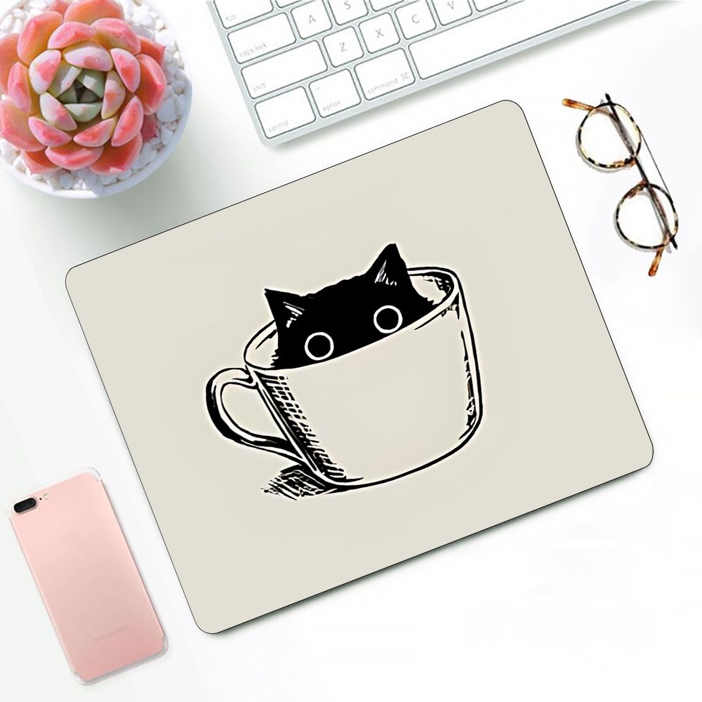 Cute Coffees Cats Gaming Mouse – Desk Setup Blue recenzja i cena