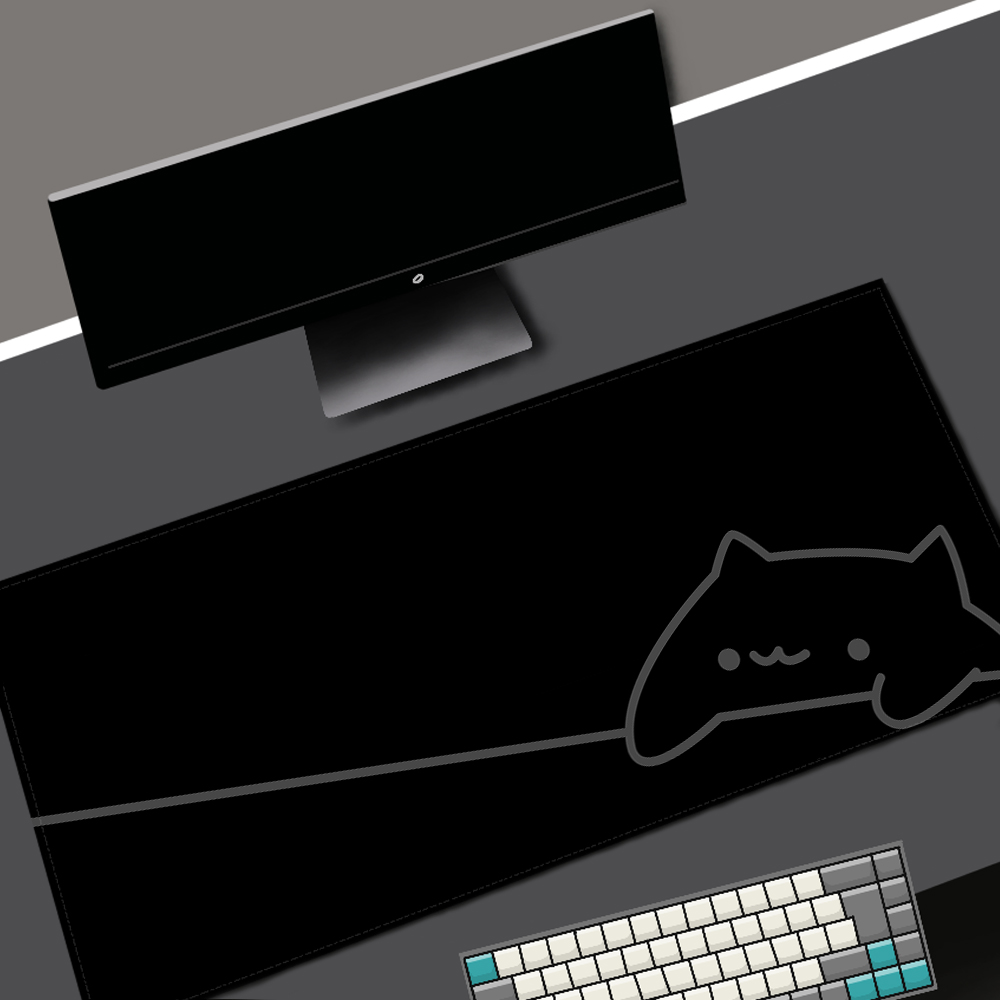 Biała podkładka pod mysz Black – Desk Setup Blue recenzja i cena