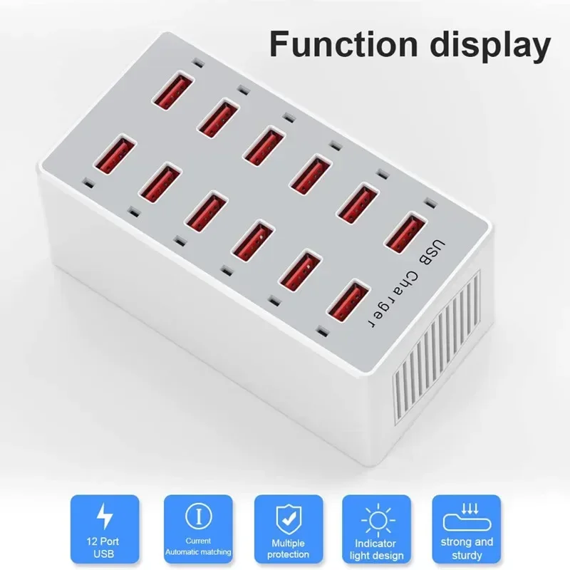 Stacja ładująca USB 60W 12-por – Desk Setup Hub recenzja i cena