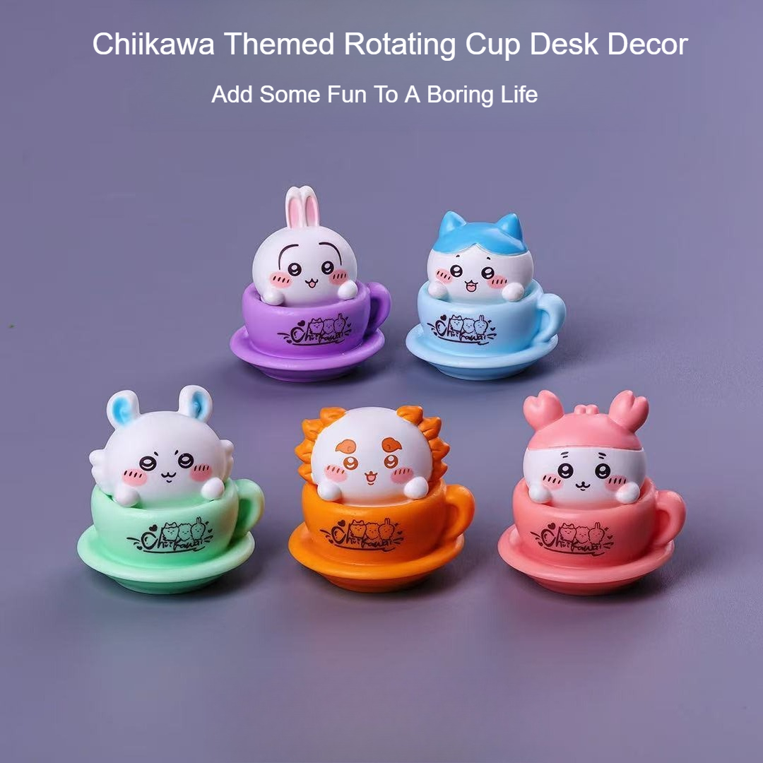 Figurka Chiikawa w obrotowym k – Desk Setup Kawaii recenzja i cena