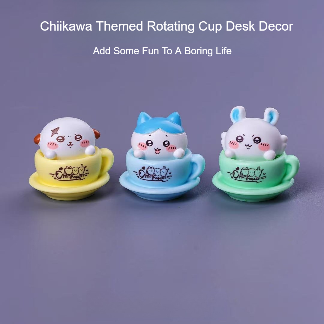 Figurka Chiikawa w obrotowym k – Desk Setup Kawaii recenzja i cena