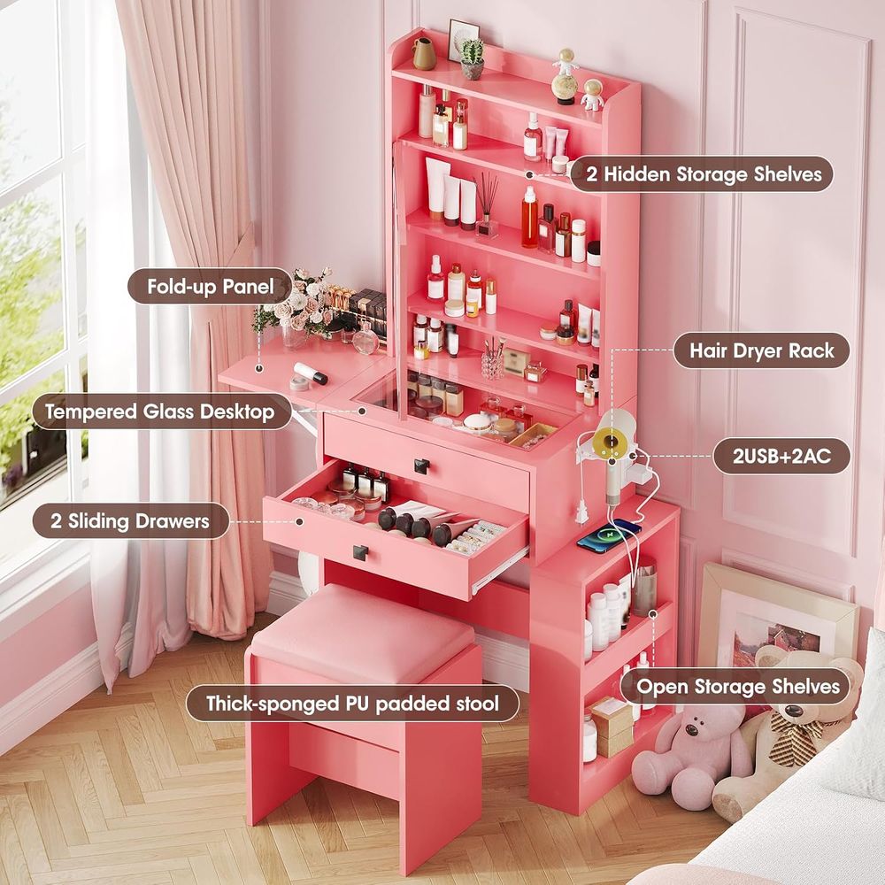 Mała toaletka Vabches z panela – Desk Setup Small recenzja i cena