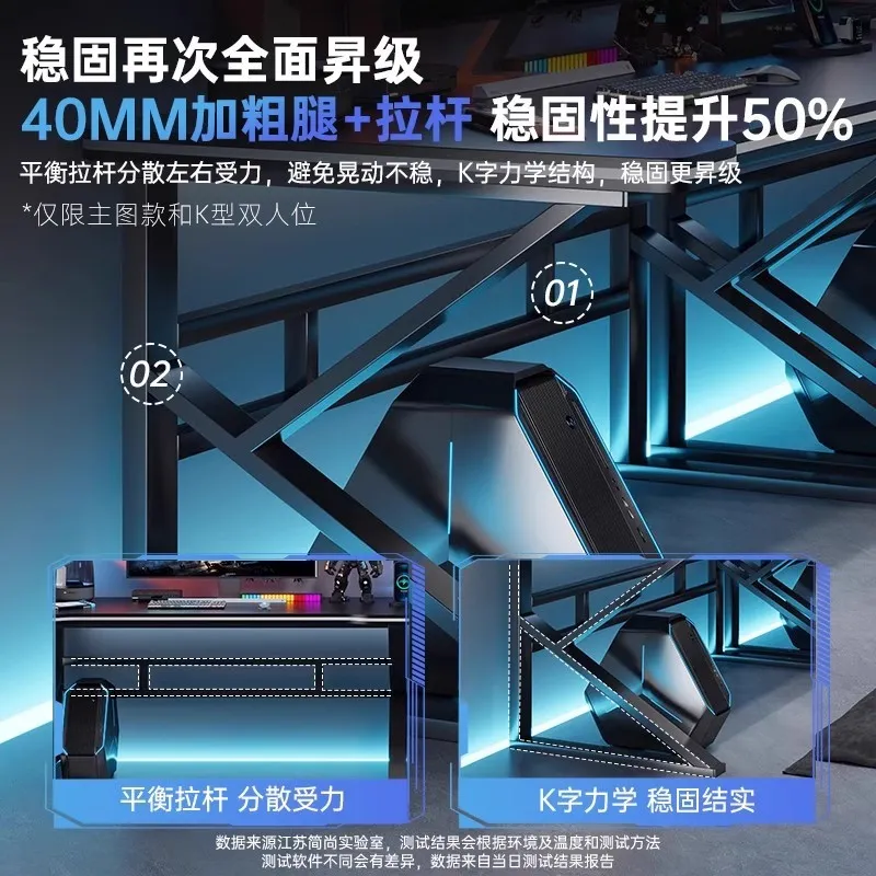 Podwójne biurko gamingowe do e – Desk Setup Bedroom recenzja i cena