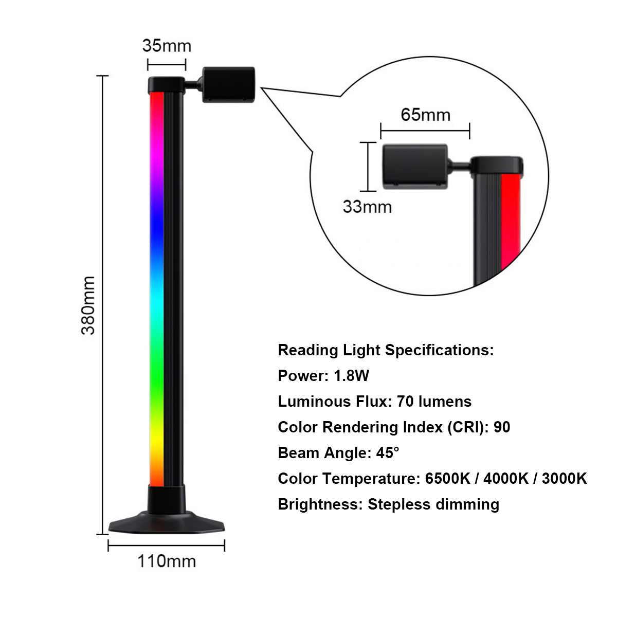 Inteligentna listwa świetlna L – Desk Setup Bedroom recenzja i cena