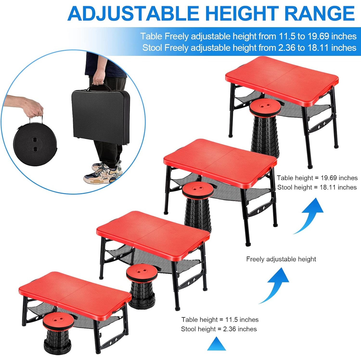 Zestaw składanych stołów i sto – Desk Setup Maker recenzja i cena